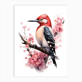 Woodpecker bird Art Print