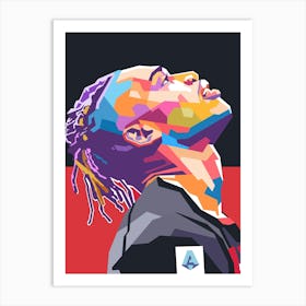 Rafael Leao wpap pop art Art Print