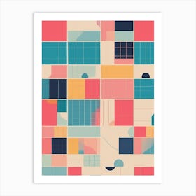 Abstract Geometric Pattern 2 Art Print