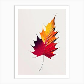 Maple Leaf Abstract 6 Art Print