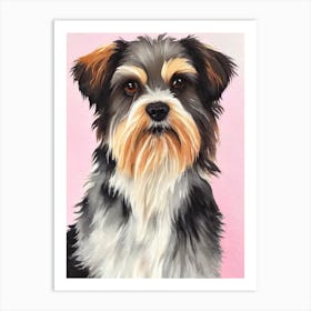 Lhasa Apso Watercolour Dog Art Print