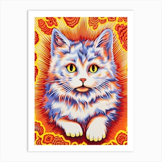 Kaleidoscope Cats by Louis Wain - Art Prints, Framed Prints, Wall Art –  UnixCanvas