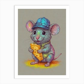 Mouse With Cheese 1 Art Print