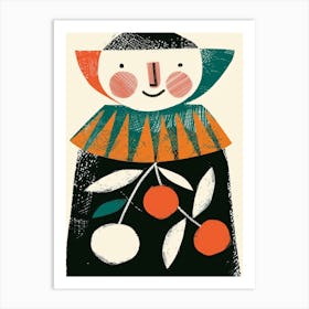 Little Girl With Oranges Art Print