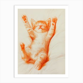 Orange Kitten 1 Art Print