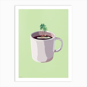 Coffee Island Art Print