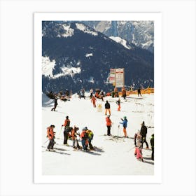 Holiday Postcard From Verbier Switzerland Art Print