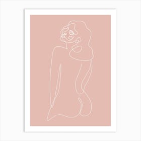 Enchanted Lady Line Art Print