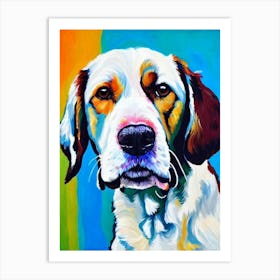 Clumber Spaniel Fauvist Style Dog Art Print