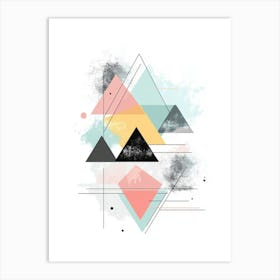 Abstract Triangles 4 Art Print