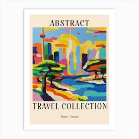 Abstract Travel Collection Poster Toronto Canada 9 Art Print