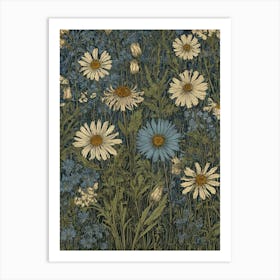 Daisies In The Meadow Art Print