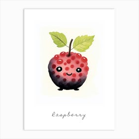 Friendly Kids Raspberry Poster Art Print