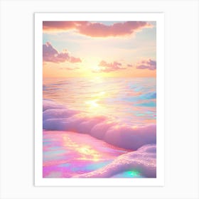 Beach Wallpaper Art Print