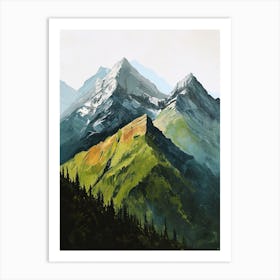 Green Mountains Art Print