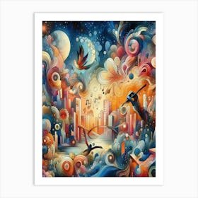 Cityscape 3 Art Print