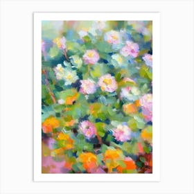 Hens And Chicks Impressionist Painting Art Print