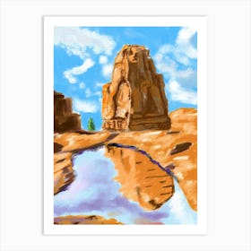 Grand Canyon Loose Oil Landscape Painting Art Print