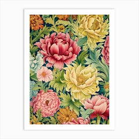 Floral Wallpaper 59 Art Print