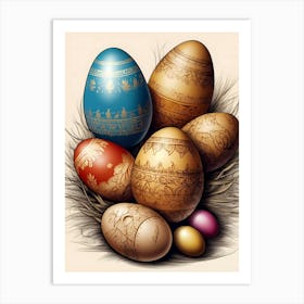 Easter Eggs 4 Art Print