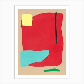 Joan Miró Inspired Abstract Art Print
