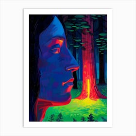 Forest Fire Art Print