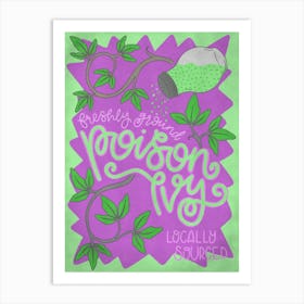 Poison Ivy vintage style Halloween witchy poster Art Print