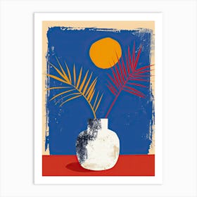 Nostalgia In Orbiting Twilight Mid Century Style Art Print