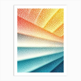 Abstract Wavy Background Art Print