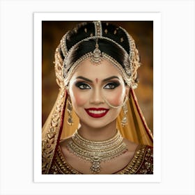 Indian Bride Art Print