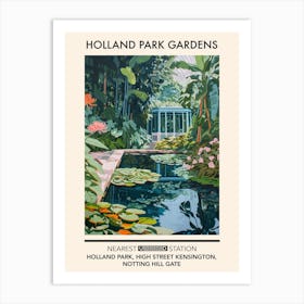 Holland Park Gardens London Parks Garden 1 Art Print