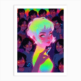 Kaleidoscope Girl Art Print