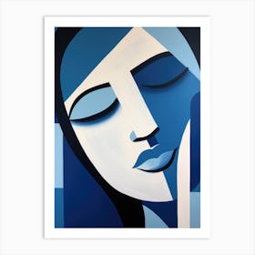 'Blue Woman' 3 Art Print