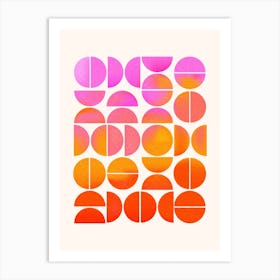 Playful Gradient Circles Art Print