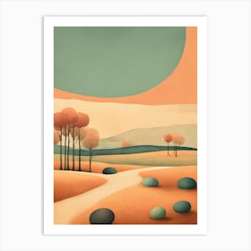 Landscape Painting 11 Art Print