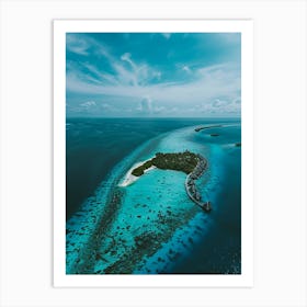 Island In The Maldives 11 Art Print