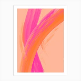 Color Strokes No 15 Art Print