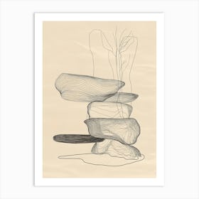 Stumbling Stones Art Print