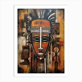 African Tribe Mask Art Print