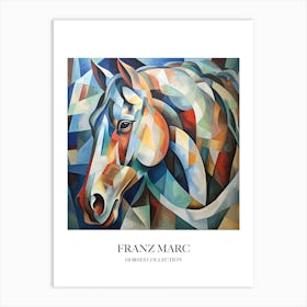 Franz Marc Inspired Horses Collection Painting 02 Art Print