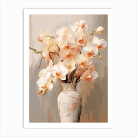 Orchid Flower Still Life Painting 4 Dreamy Art Print