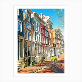 Dutch Architecture In Amsterdam, Holland Art Print