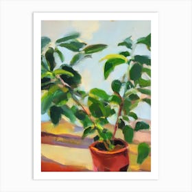 Coffee Plant 3 Impressionist Painting Art Print