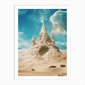 Cosmic sandcastle Art Print