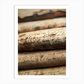 Old Manuscripts Art Print