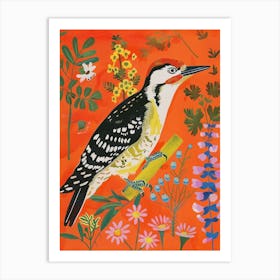 Spring Birds Woodpecker 1 Art Print