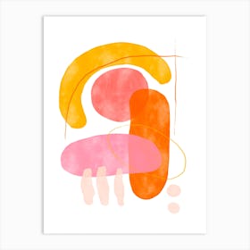 Playing Shapes No 5 Art Print