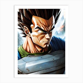 Dragon Ball Z Wallpaper Art Print