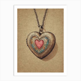 Heart Locket 7 Art Print