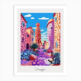 Poster Of Viareggio, Italy, Illustration In The Style Of Pop Art 1 Art Print